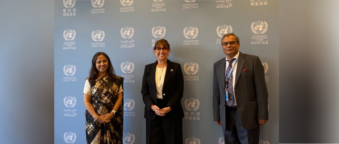  Secretary (West) Smt. Reenat Sandhu met Secretary General UNCTAD Ms. Rebeca Grynspan on 14 September 2021 in Geneva