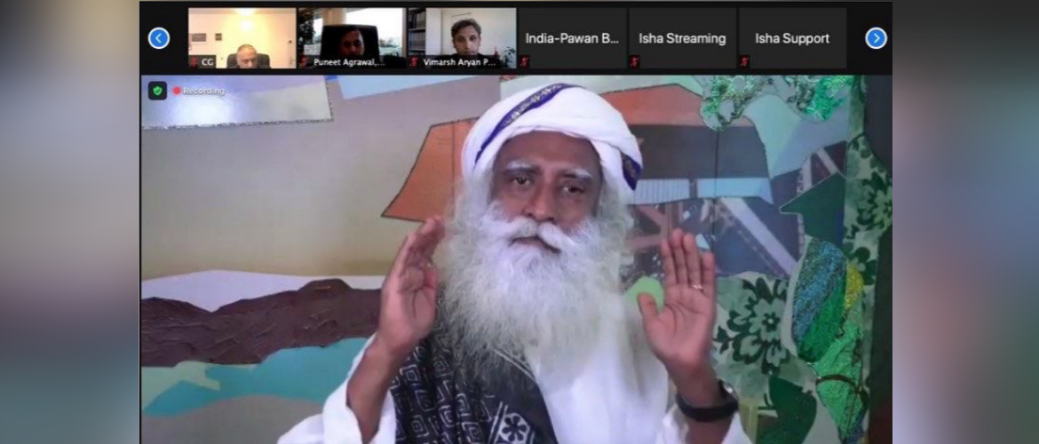  "India@75 with Sadhguru : Virtual Presentation on “Wellness for Well-being for Humanity” on 11 June 2021"
